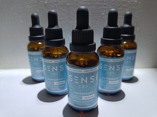 SENSI CBD - 500mg Broad Spectrum CBD Oil. Peppermint Flavour