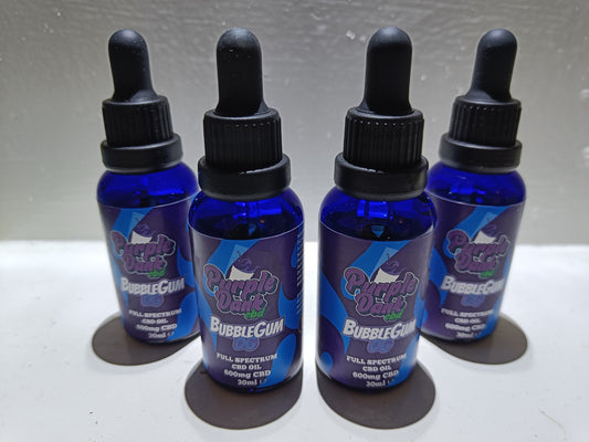 Purple Dank CBD 600mg Full-Spectrum CBD Oil 30ml - Bubblegum OG - Terpene Infused