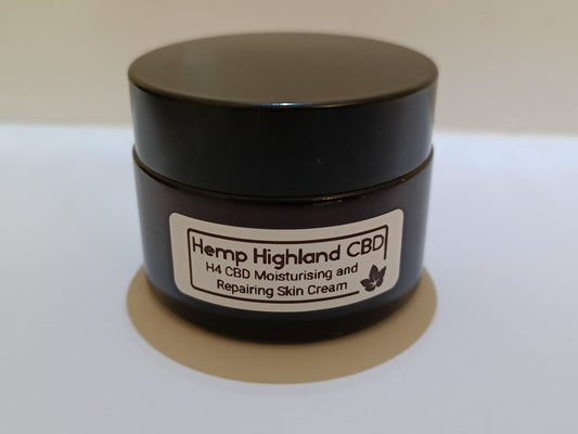 Hemp Highland CBD - H4CBD Moisturising and Repairing Skin Cream with Shea Butter and Coconut Oil - 30ml