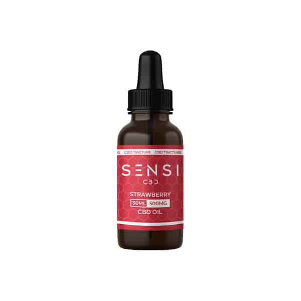 SENSI CBD - 500mg Broad Spectrum CBD Oil. Strawberry Flavour