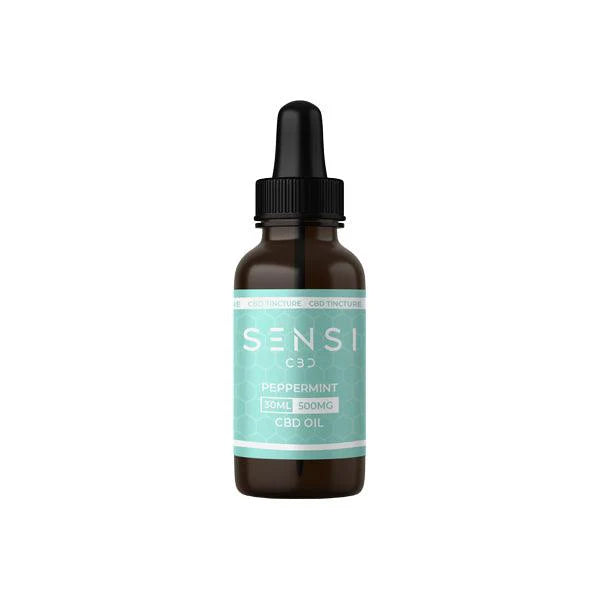 SENSI CBD - 500mg Broad Spectrum CBD Oil. Peppermint Flavour